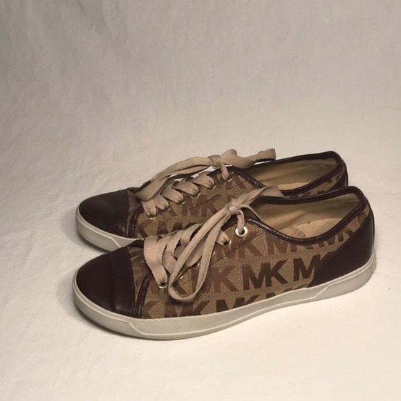 Michael Kors Logo Jacquard Sneakers Women 6.5 M - Picture 3 of 8
